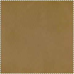 Golden Spice Solid Faux Silk Taffeta Room Darkening Curtain