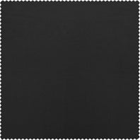 Jet Black Solid Faux Silk Taffeta Swatch