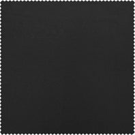 Jet Black Solid Faux Silk Taffeta Swatch