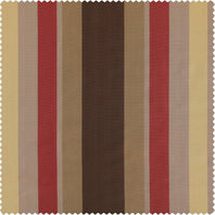 Mirage Gold, Green & Red Designer Striped Faux Silk Swatch - HalfPriceDrapes.com