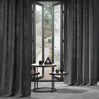 Slate Grey Heavy Faux Linen Custom Curtain - HalfPriceDrapes.com