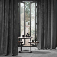 Slate Grey Heavy Faux Linen Custom Curtain - HalfPriceDrapes.com