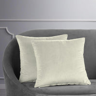 Porcelain White Signature Velvet Cushion Covers - Pair - HalfPriceDrapes.com