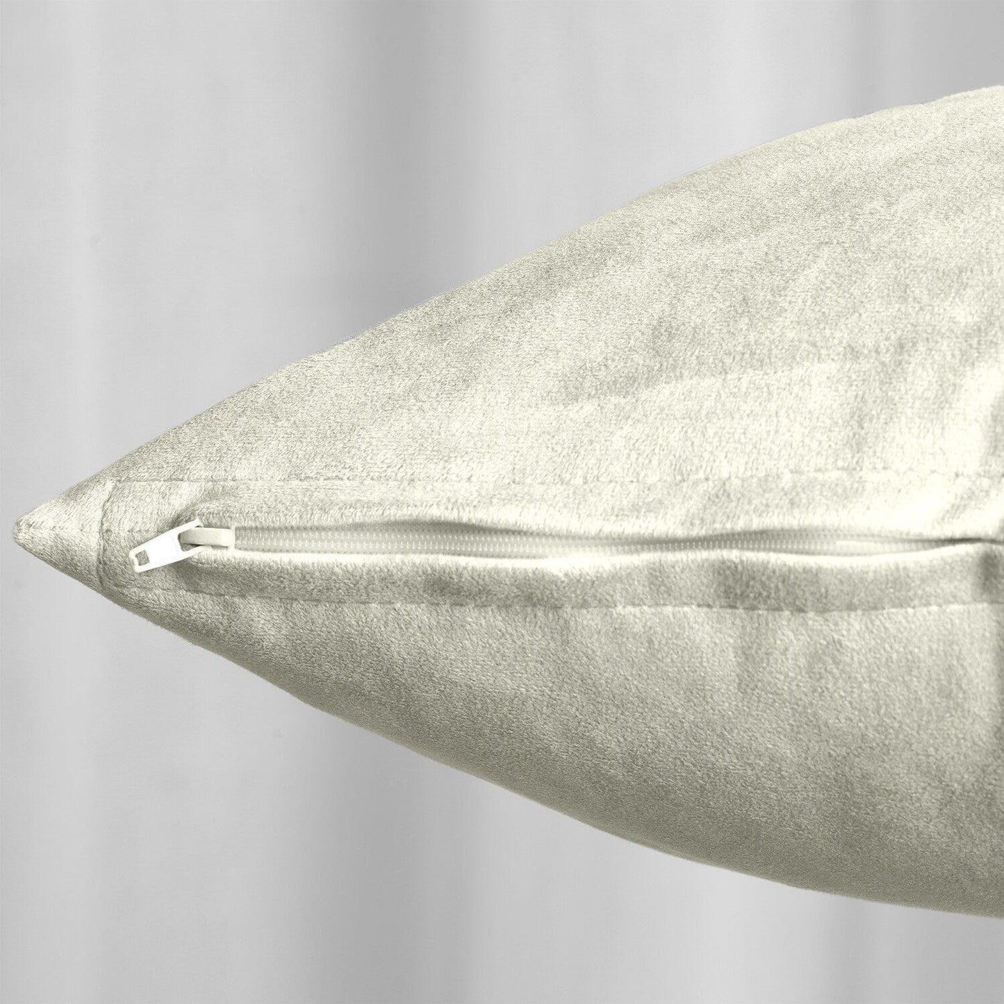 Porcelain White Signature Velvet Cushion Covers - Pair - HalfPriceDrapes.com