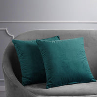 Everglade Teal Signature Velvet Cushion Covers - Pair - HalfPriceDrapes.com