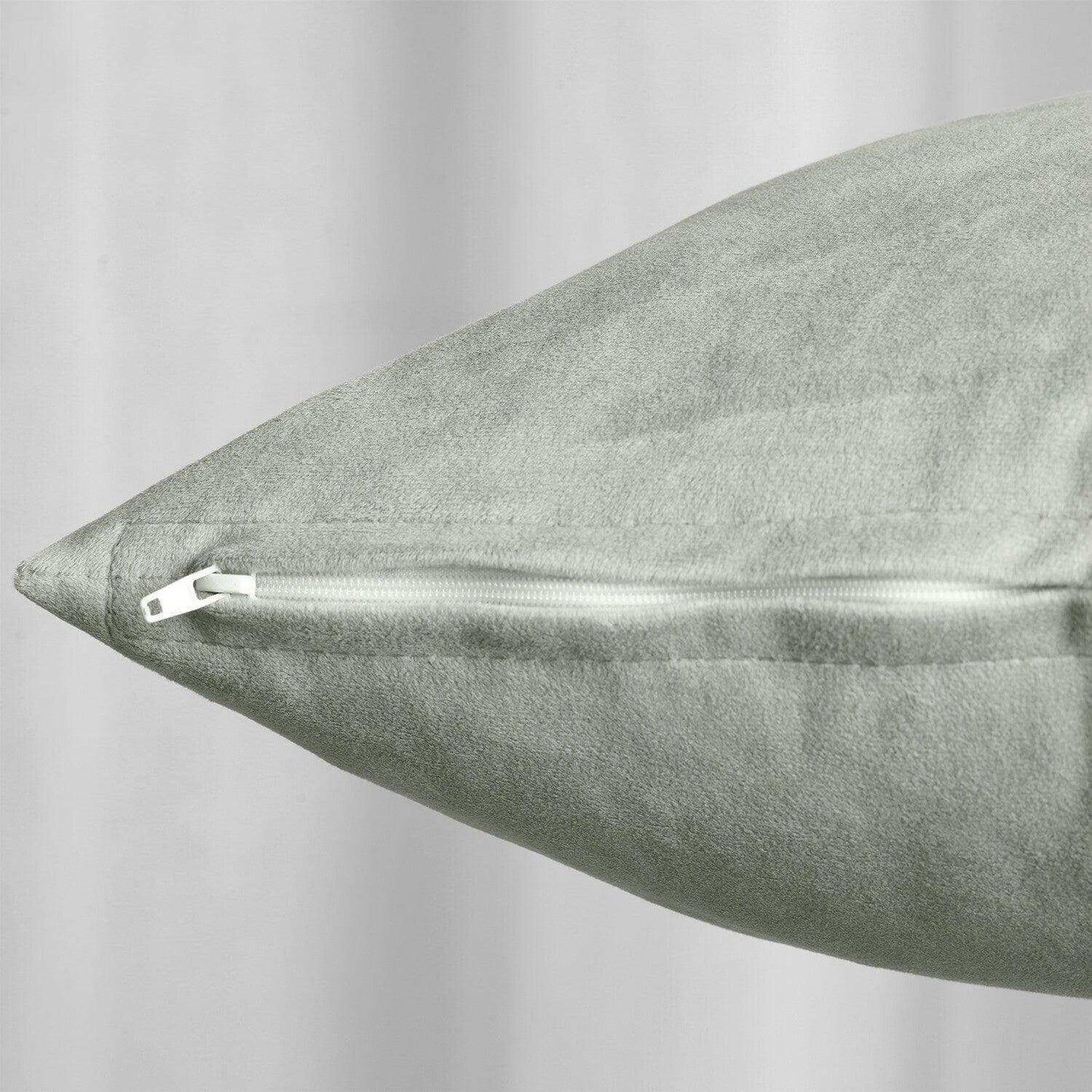 Silver Grey Signature Velvet Cushion Covers - Pair - HalfPriceDrapes.com
