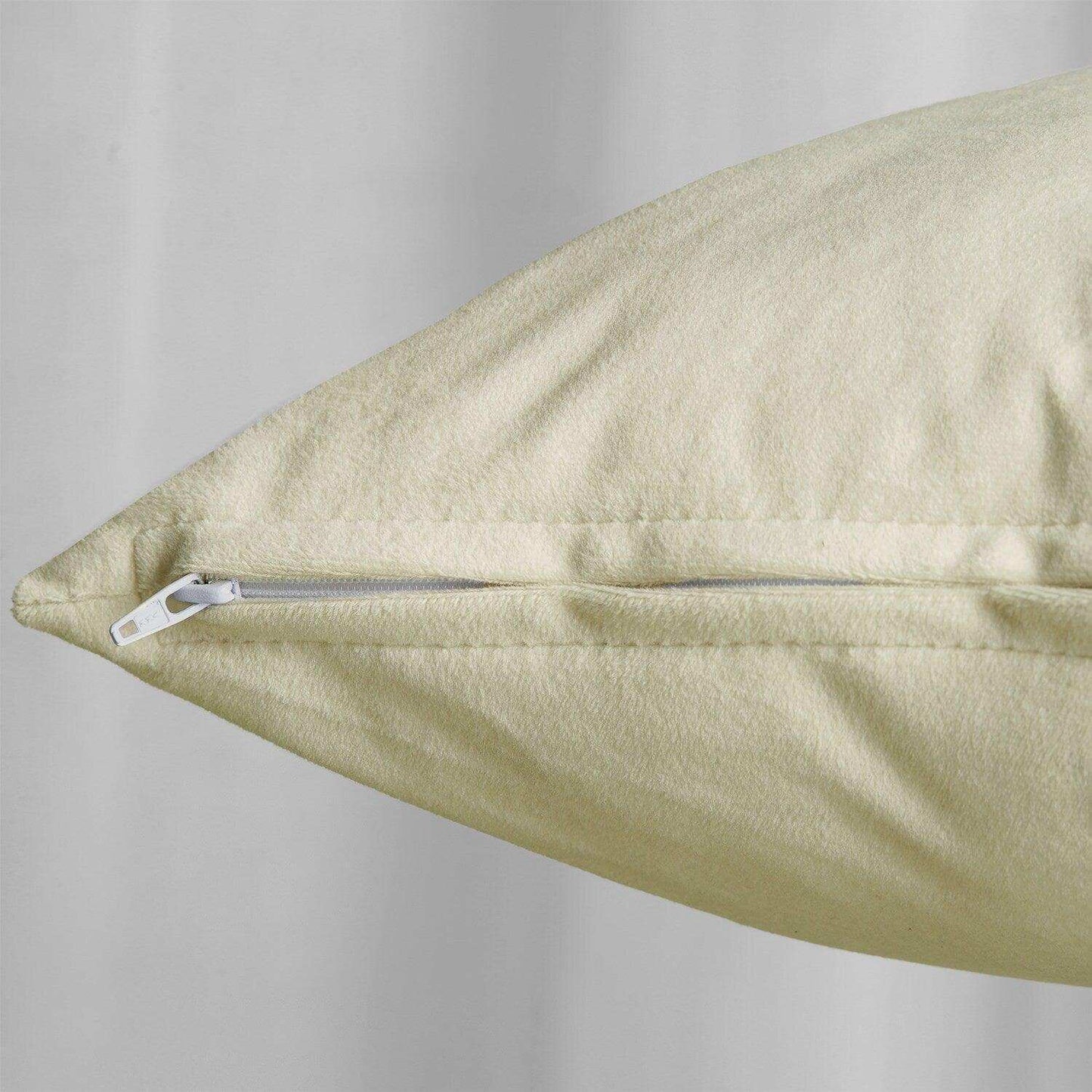 Cool Beige Signature Velvet Cushion Covers - Pair - HalfPriceDrapes.com