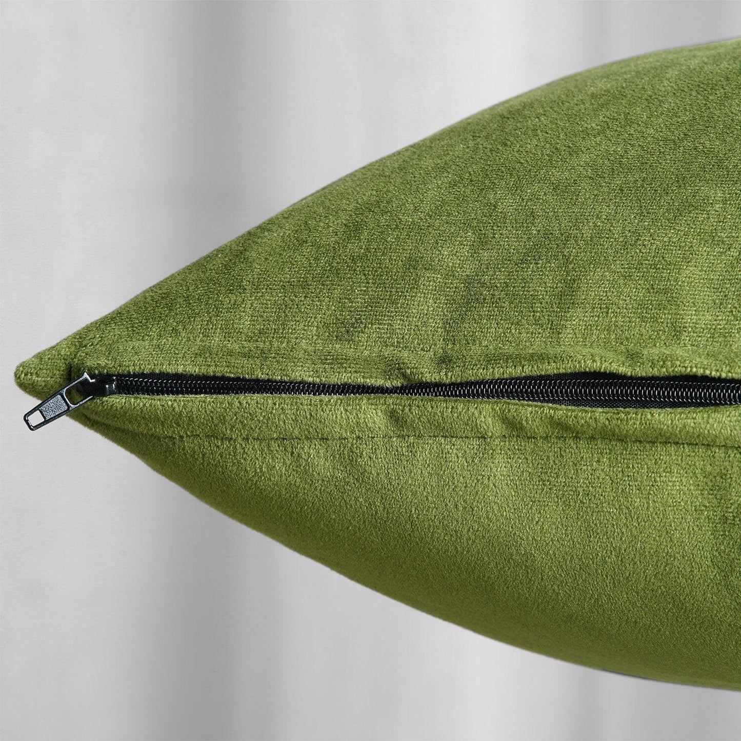 Basque Green Signature Velvet Cushion Covers - Pair - HalfPriceDrapes.com