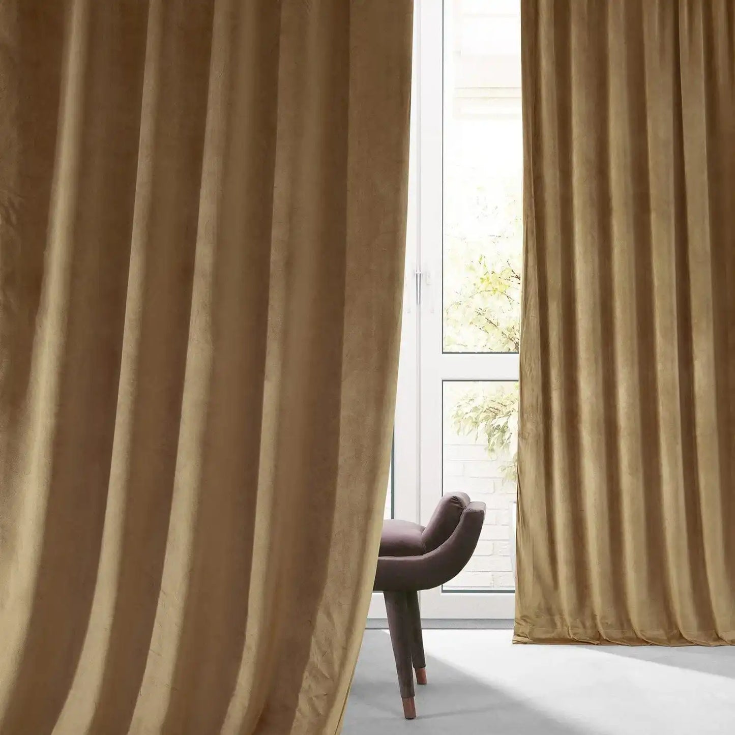 Sweet And Spicy Rum Signature Plush Velvet Hotel Blackout Curtain - HalfPriceDrapes.com