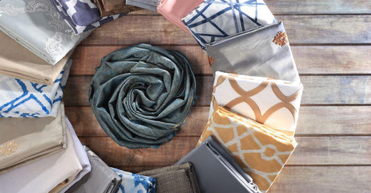 display of pattern curtains