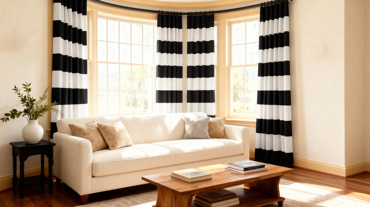 Striped Custom Curtains & Drapes
