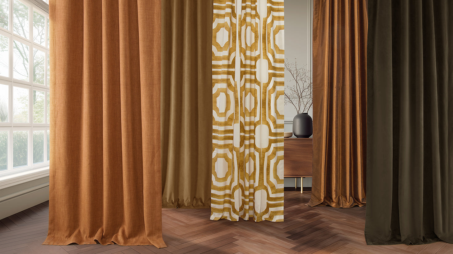 Warm Tone Custom Curtains