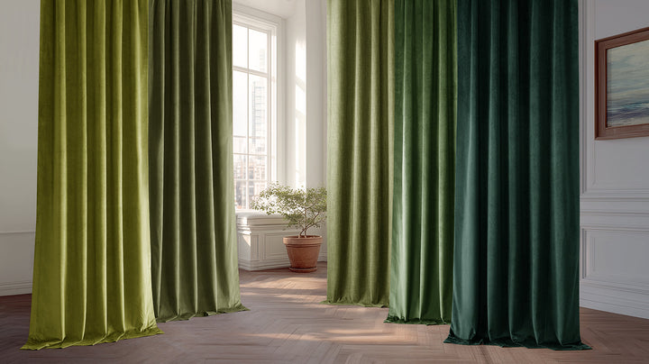 Earthy Green Curtains