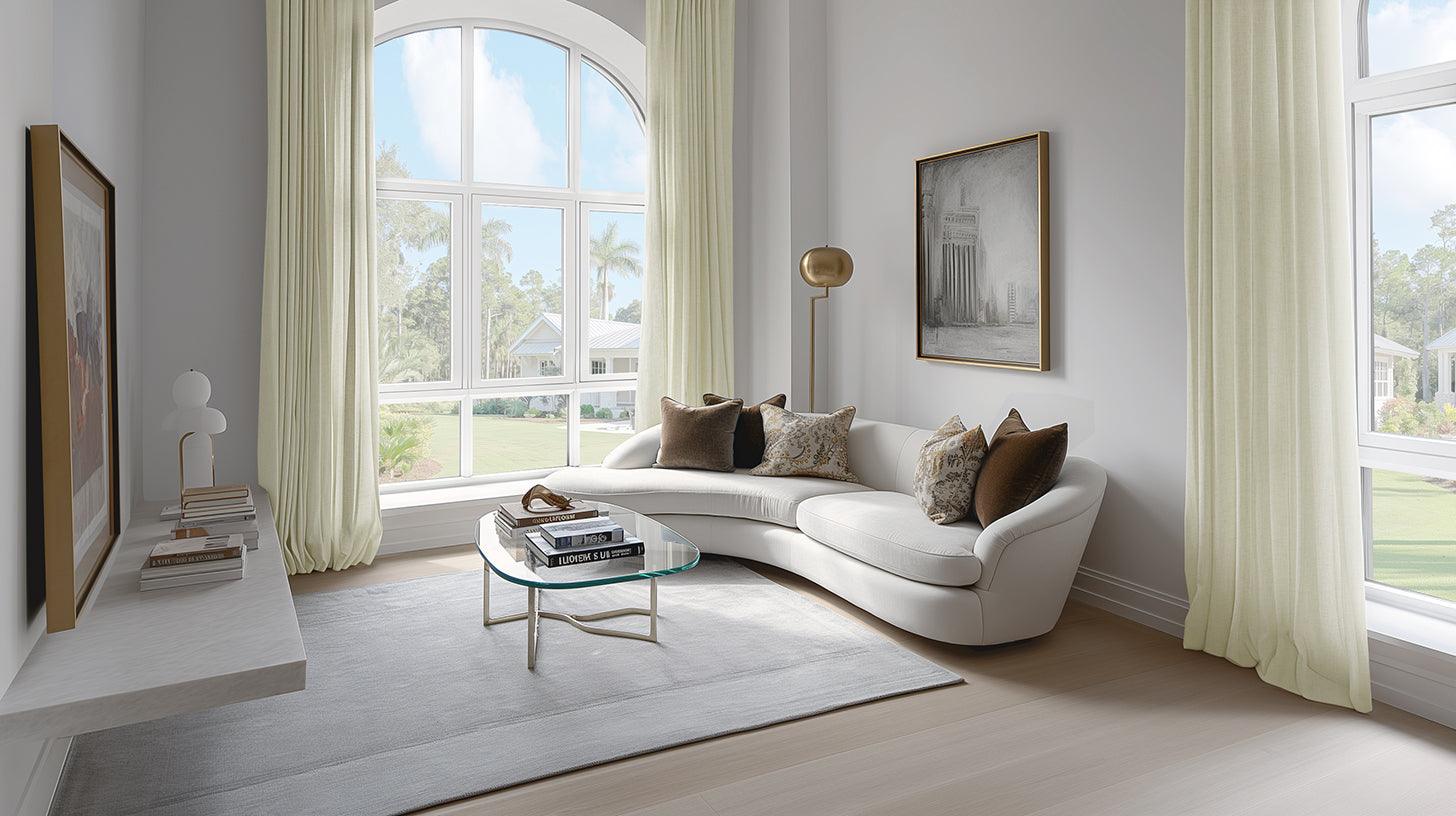 Faux Linen Light Filtering Curtains - HalfPriceDrapes.com