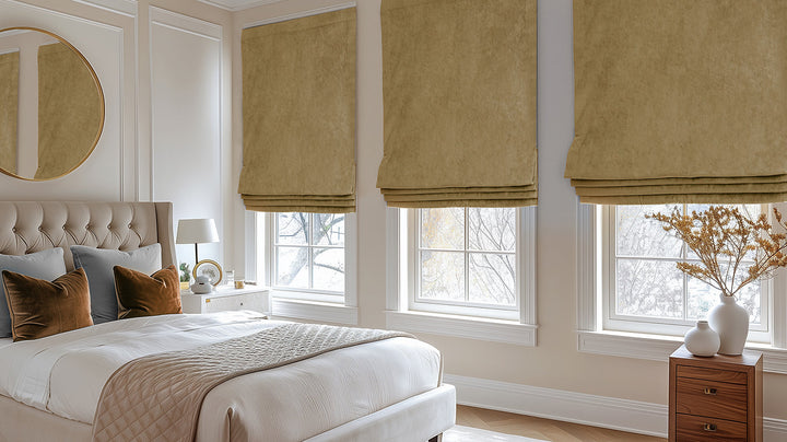 Warm Tone Roman Shades