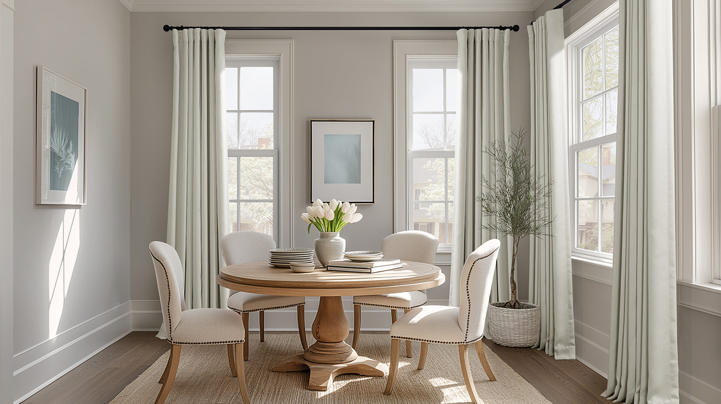 Custom Textured Faux Linen Curtains - HalfPriceDrapes.com