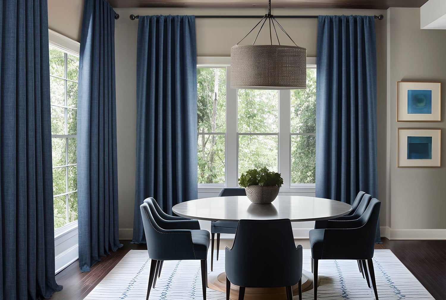 Faux Linen Blackout Curtains - HalfPriceDrapes.com