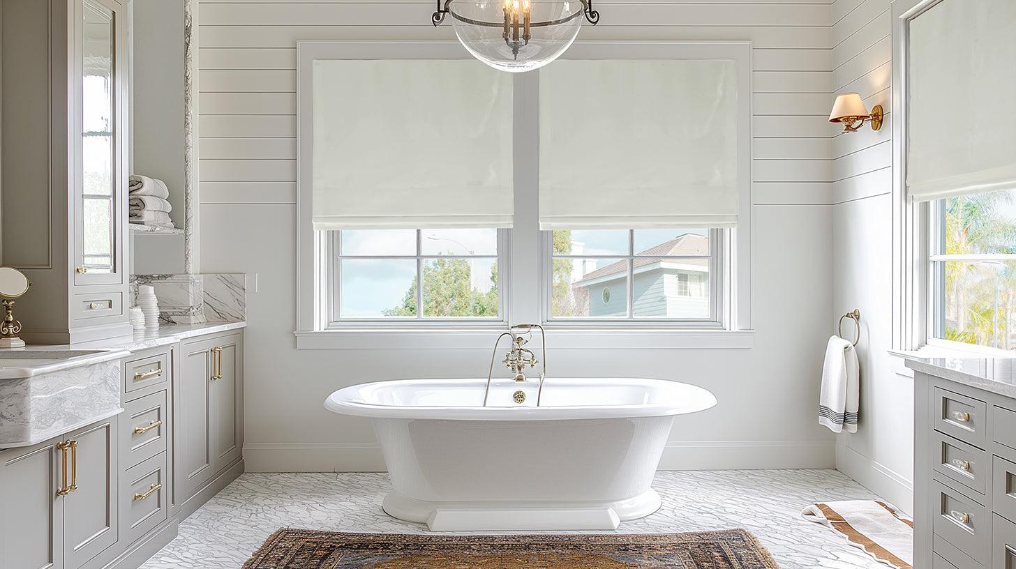 Solid Faux Silk Taffeta Roman Shades - HalfPriceDrapes.com