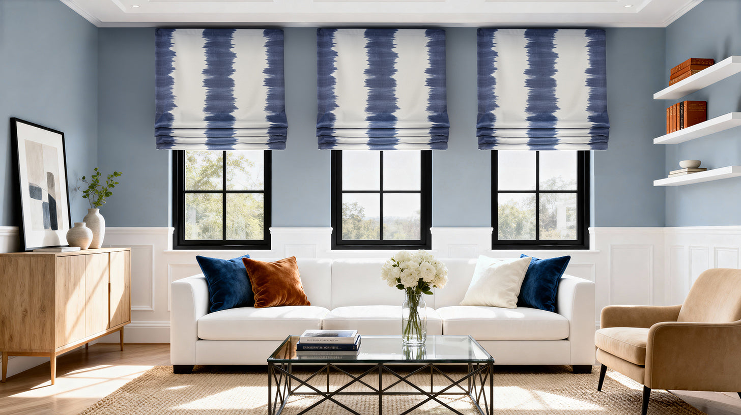 Essential Patterned Roman Shades