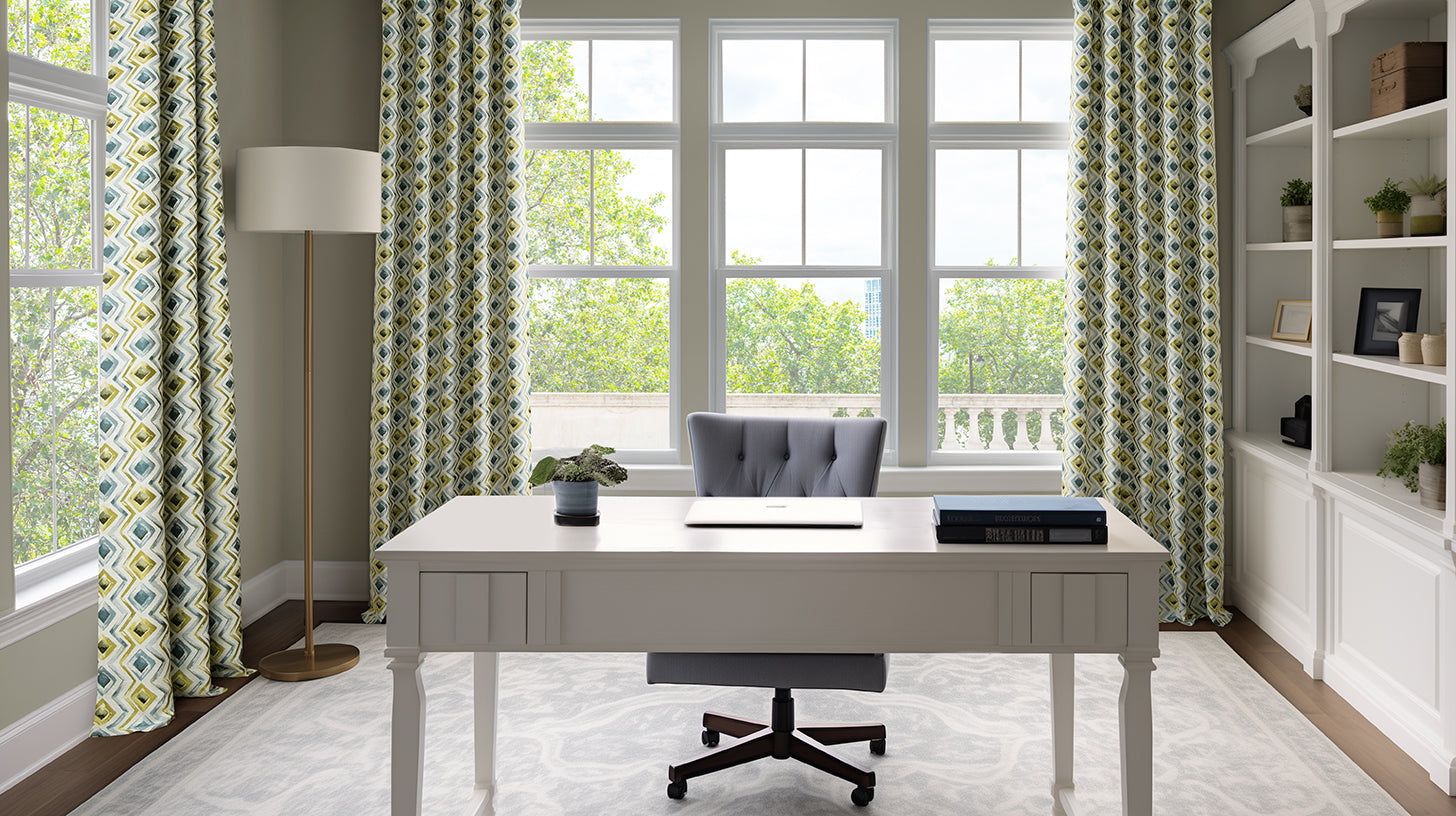 Faux Silk Jacquard Curtains