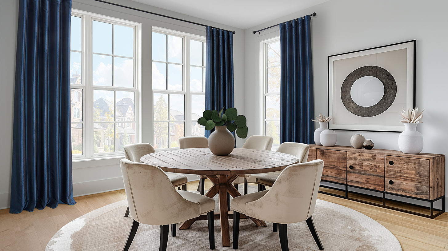 Faux Silk Taffeta Curtains