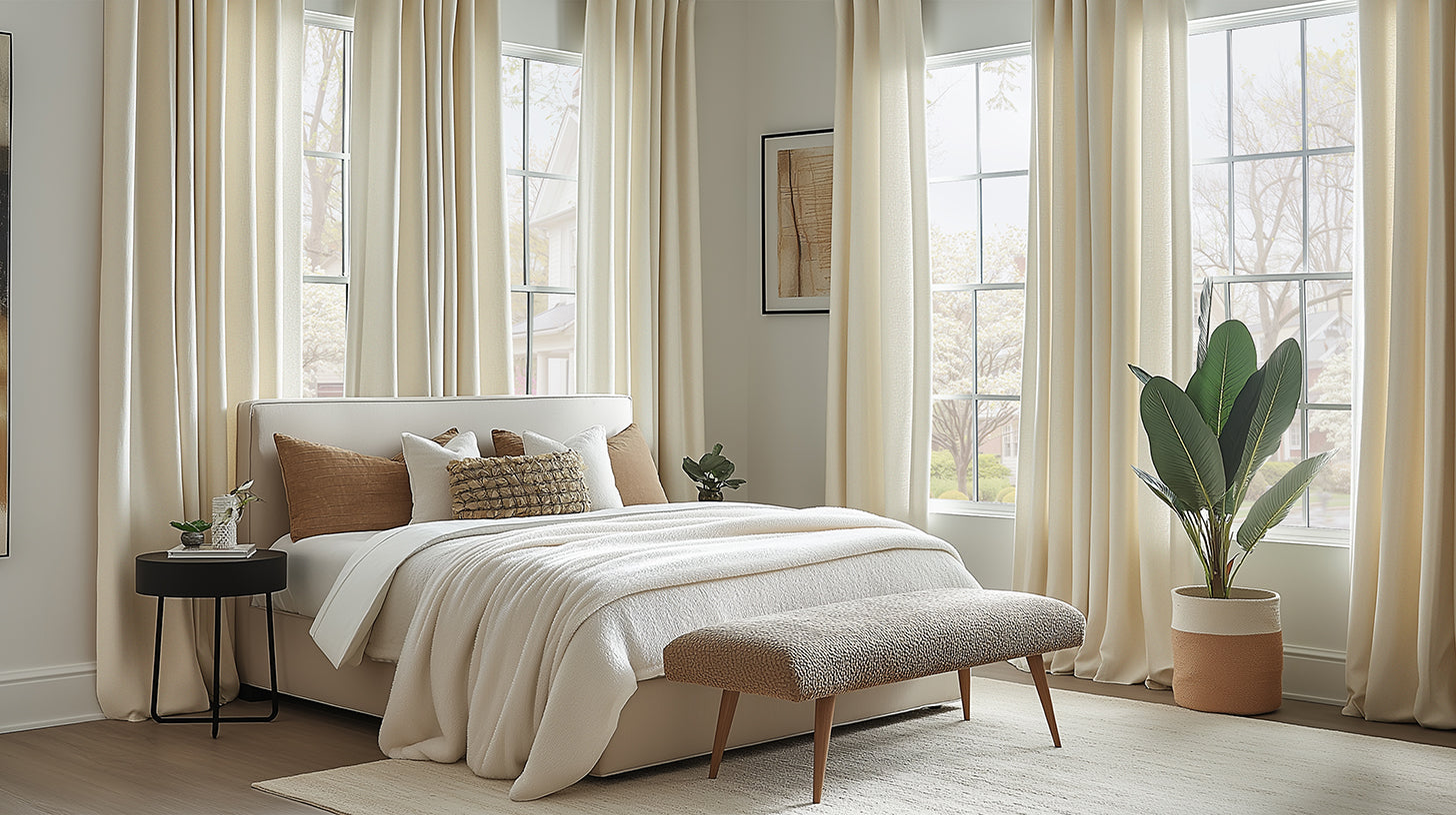 Custom French Linen Curtains - HalfPriceDrapes.com