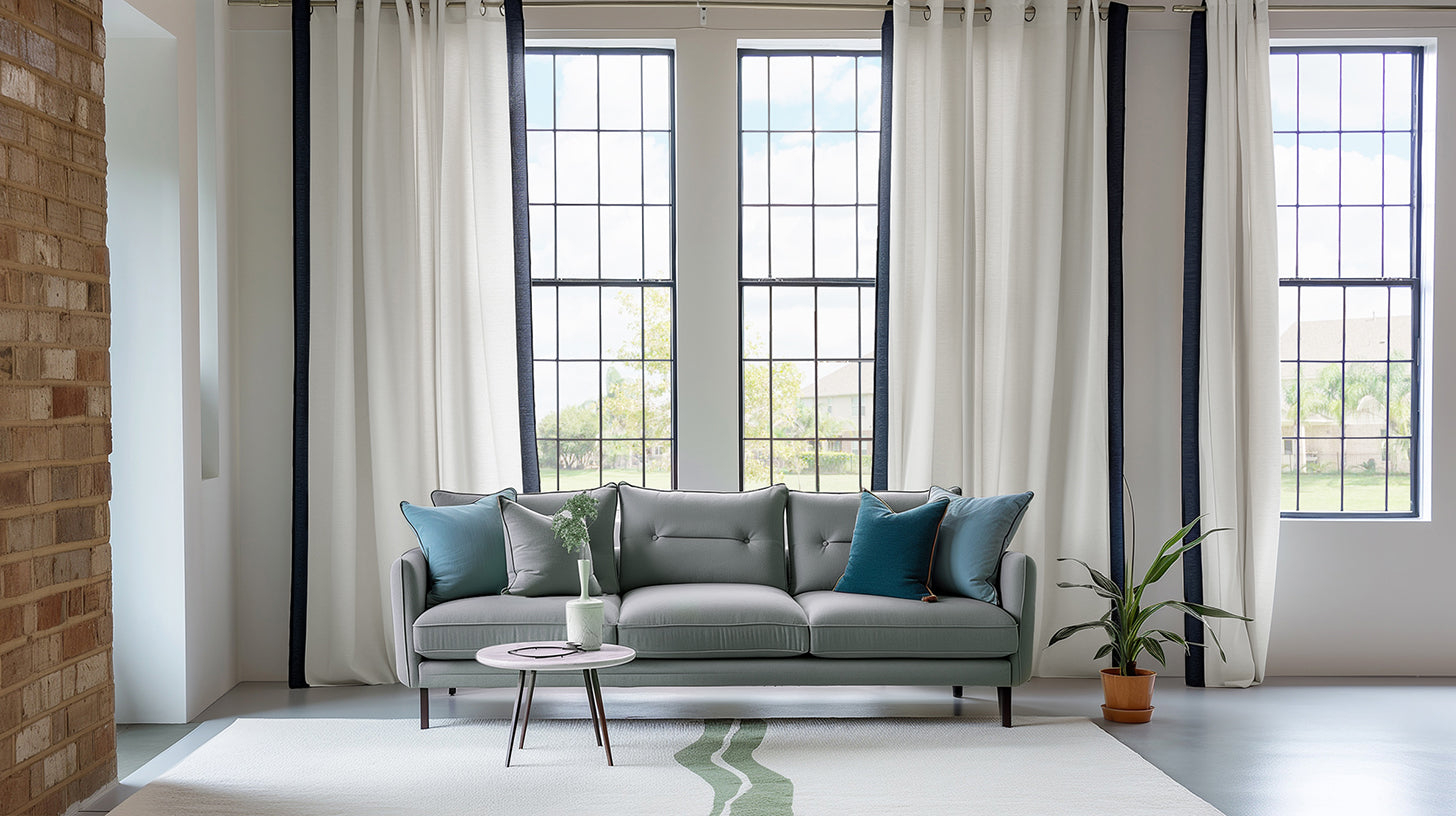 Bordered Curtains & Drapes