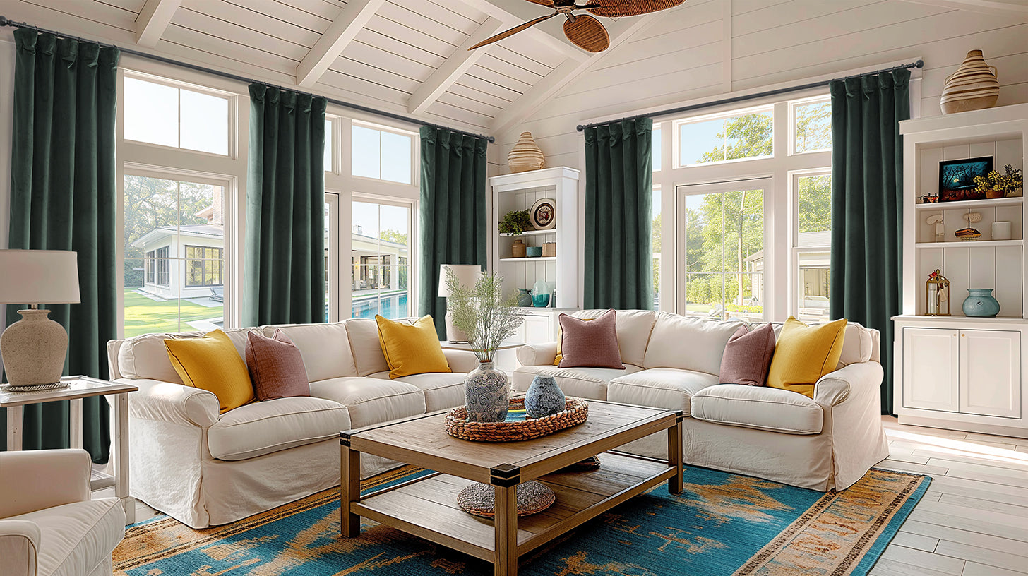 Custom Heritage Plush Velvet Curtains - HalfPriceDrapes.com