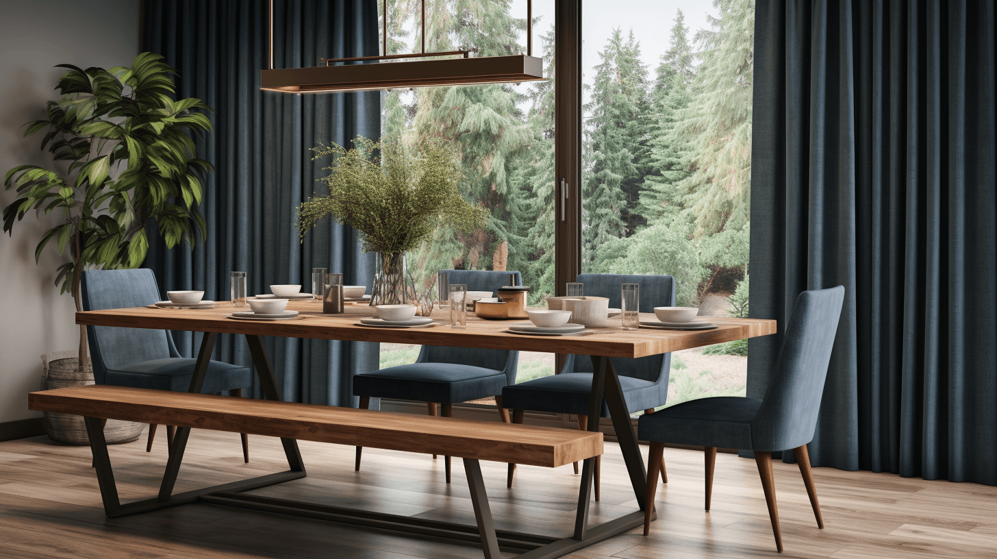 Indigo Textured Faux Linen Collection