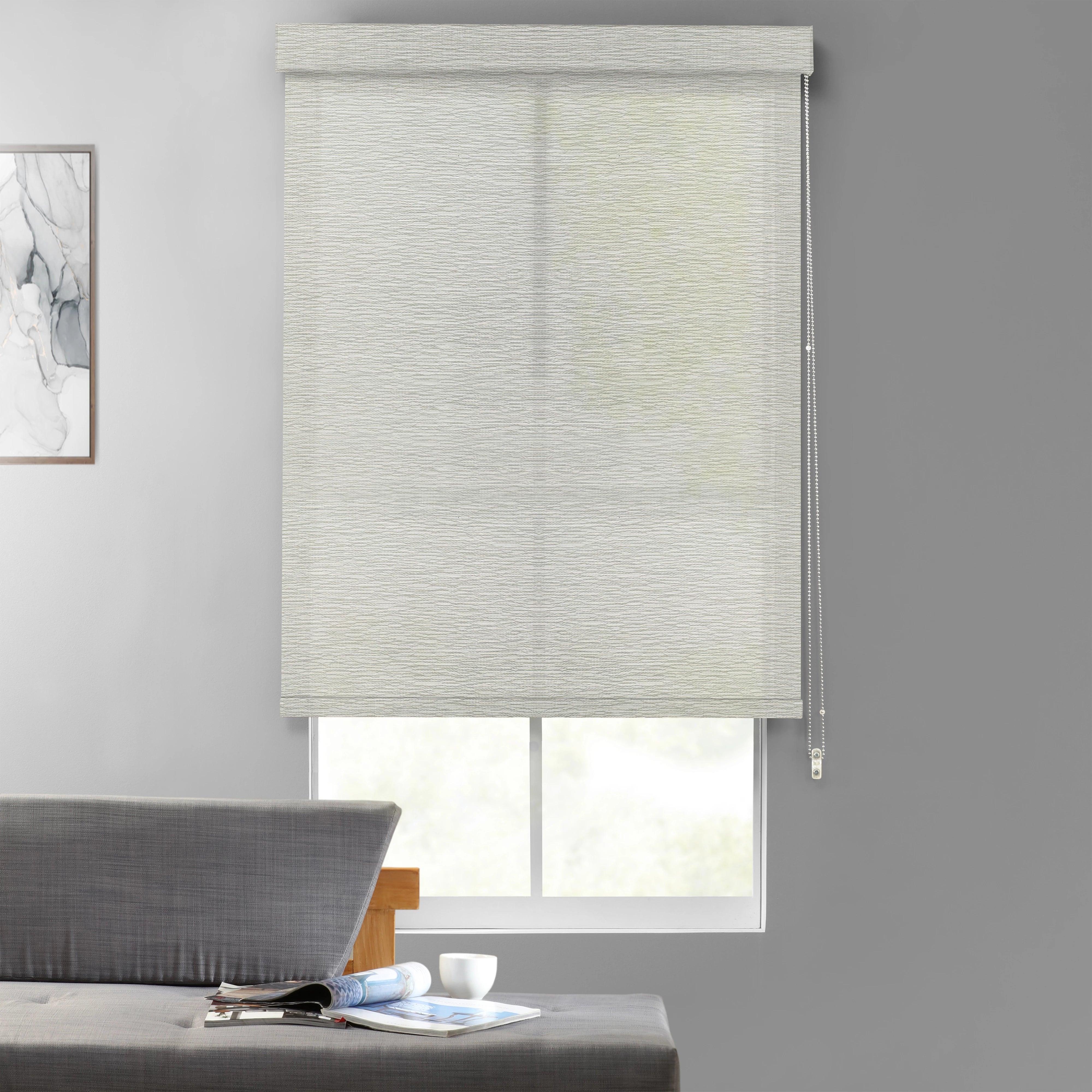 Faille Rib Textured Room Darkening Roller Shades - HalfPriceDrapes.com