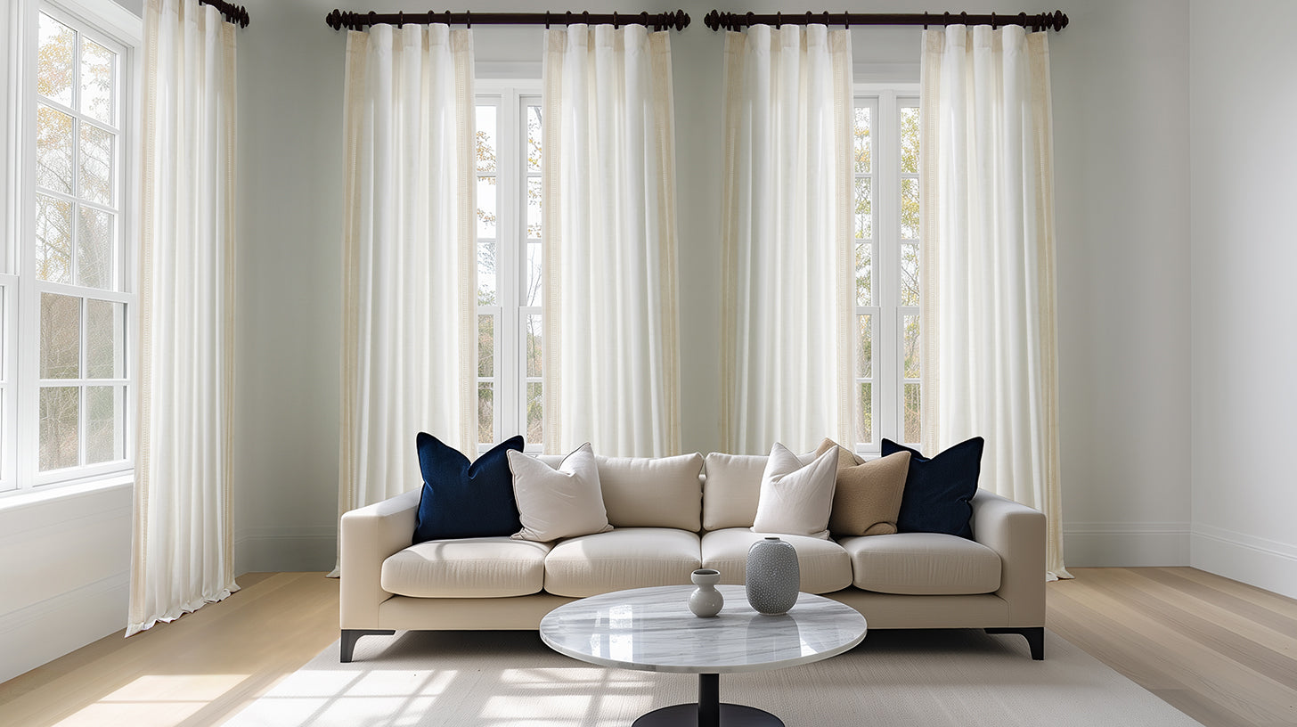 Cotton Semi-Sheer Curtains & Drapes