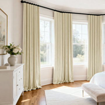 Neutral Ground Signature Velvet Custom Curtain