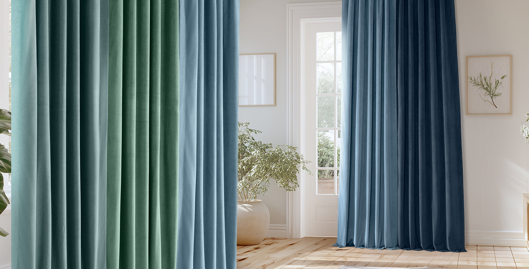 Trending Now: Blue Curtains