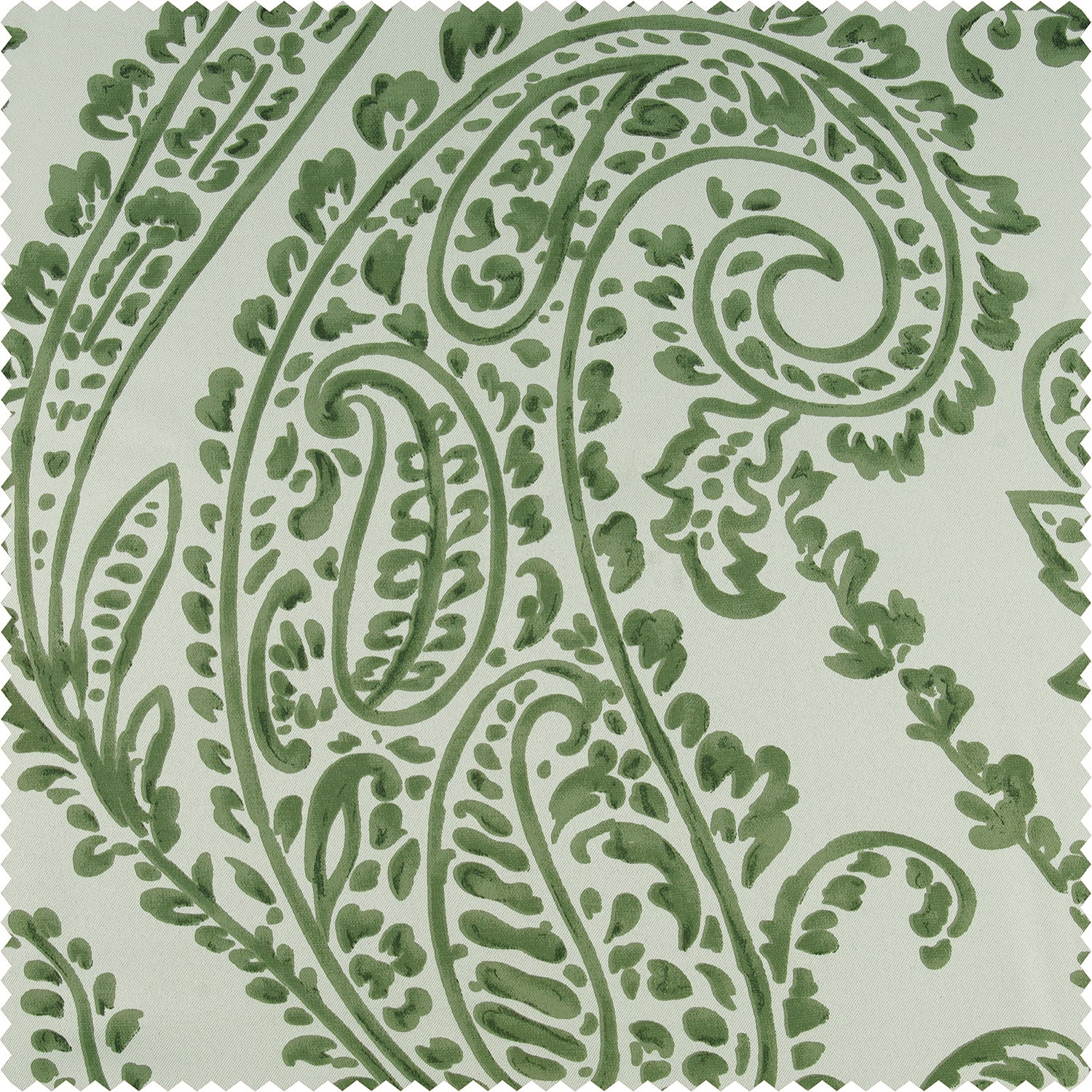 Tea Time Green Roman Shade