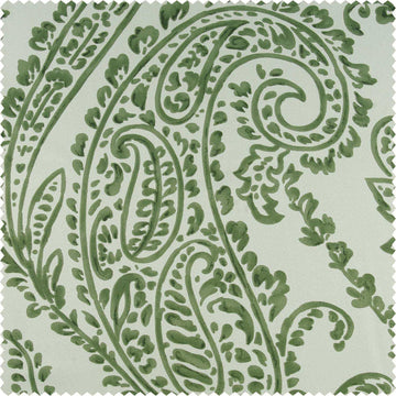 Tea Time Green Roman Shade