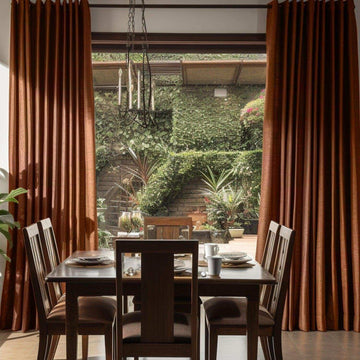 Copper Kettle Vintage Textured Faux Dupioni Silk Custom Curtain - HalfPriceDrapes.com
