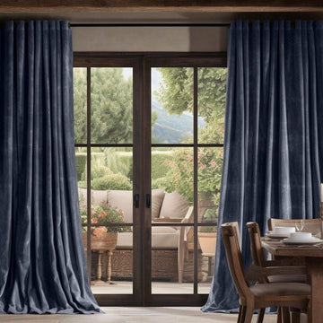 IronStone Grey Urban Lush Velvet Custom Curtain - HalfPriceDrapes.com