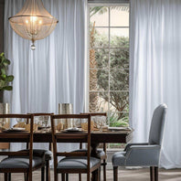 White Solid Faux Silk Taffeta Custom Curtain - HalfPriceDrapes.com