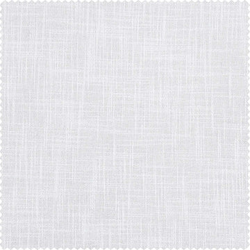Rice White Heavy Faux Linen Roman Shade