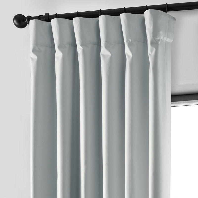 Light Silver Grey Hotel Blackout Curtain - HalfPriceDrapes.com