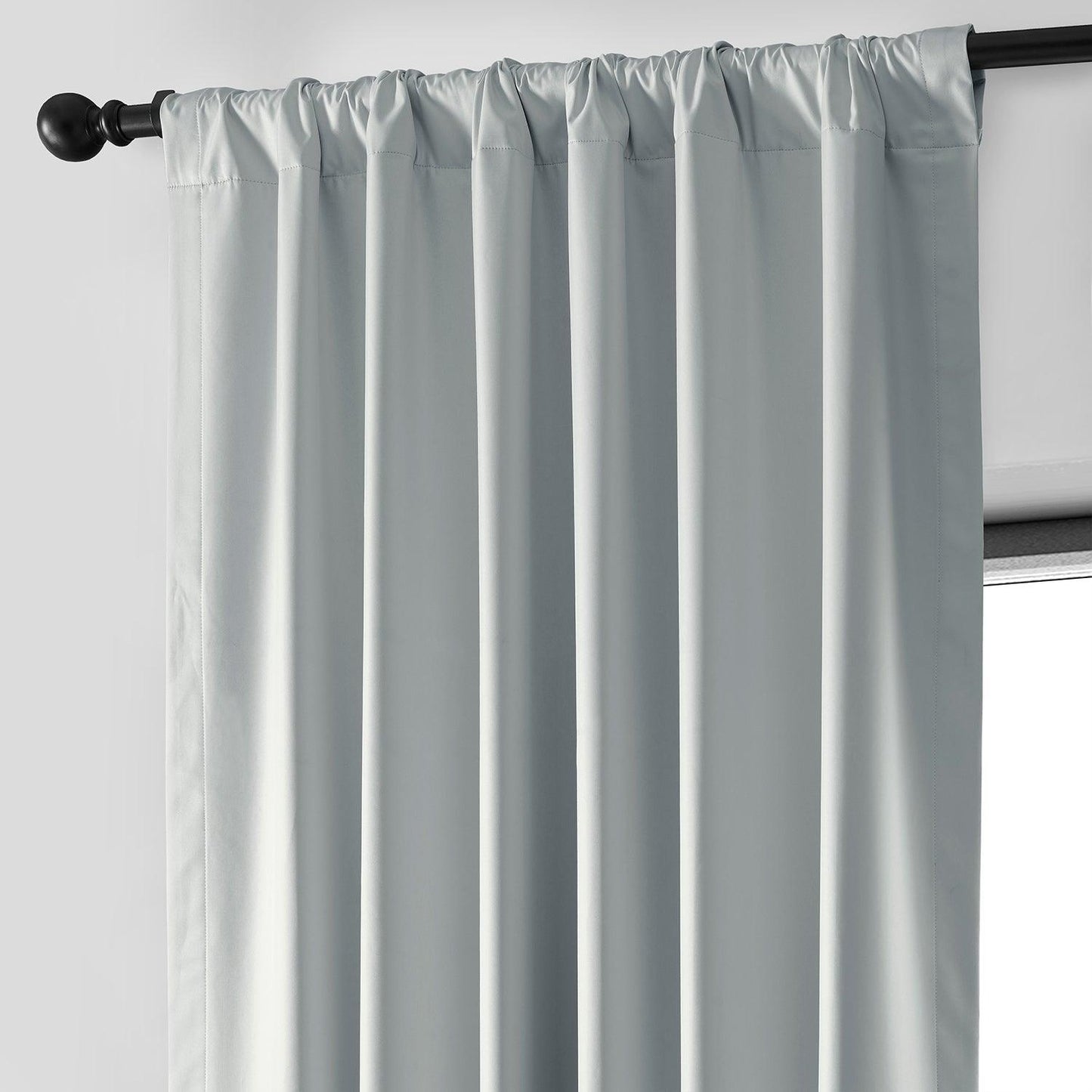 Light Silver Grey Hotel Blackout Curtain - HalfPriceDrapes.com