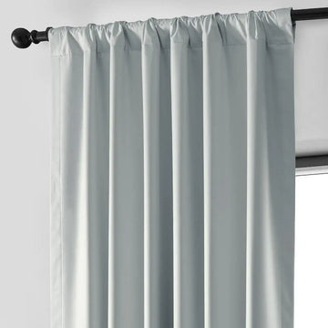 Light Silver Grey Hotel Blackout Curtain - HalfPriceDrapes.com
