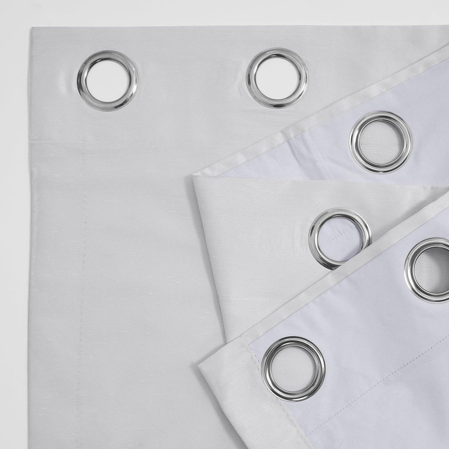 Ice Grommet Vintage Textured Faux Dupioni Silk Blackout Curtain - HalfPriceDrapes.com