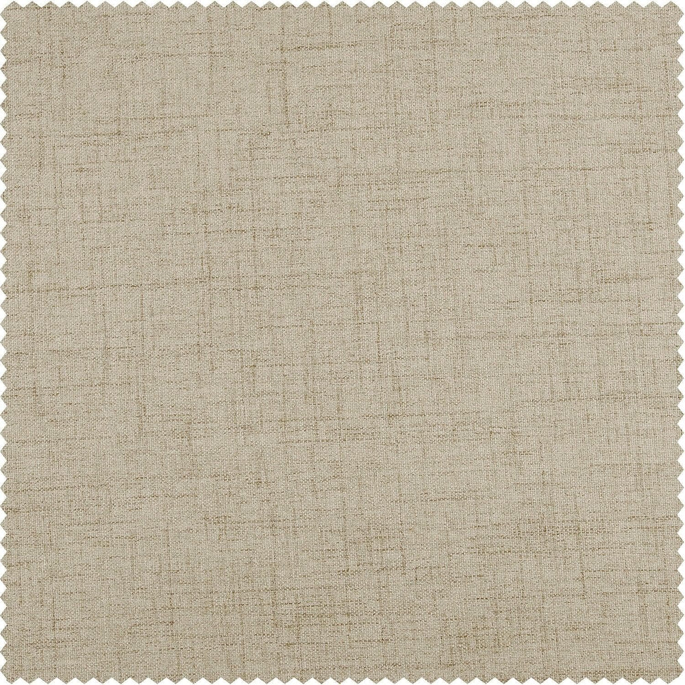 Light Tan Thermal Cross Linen Weave Custom Curtain