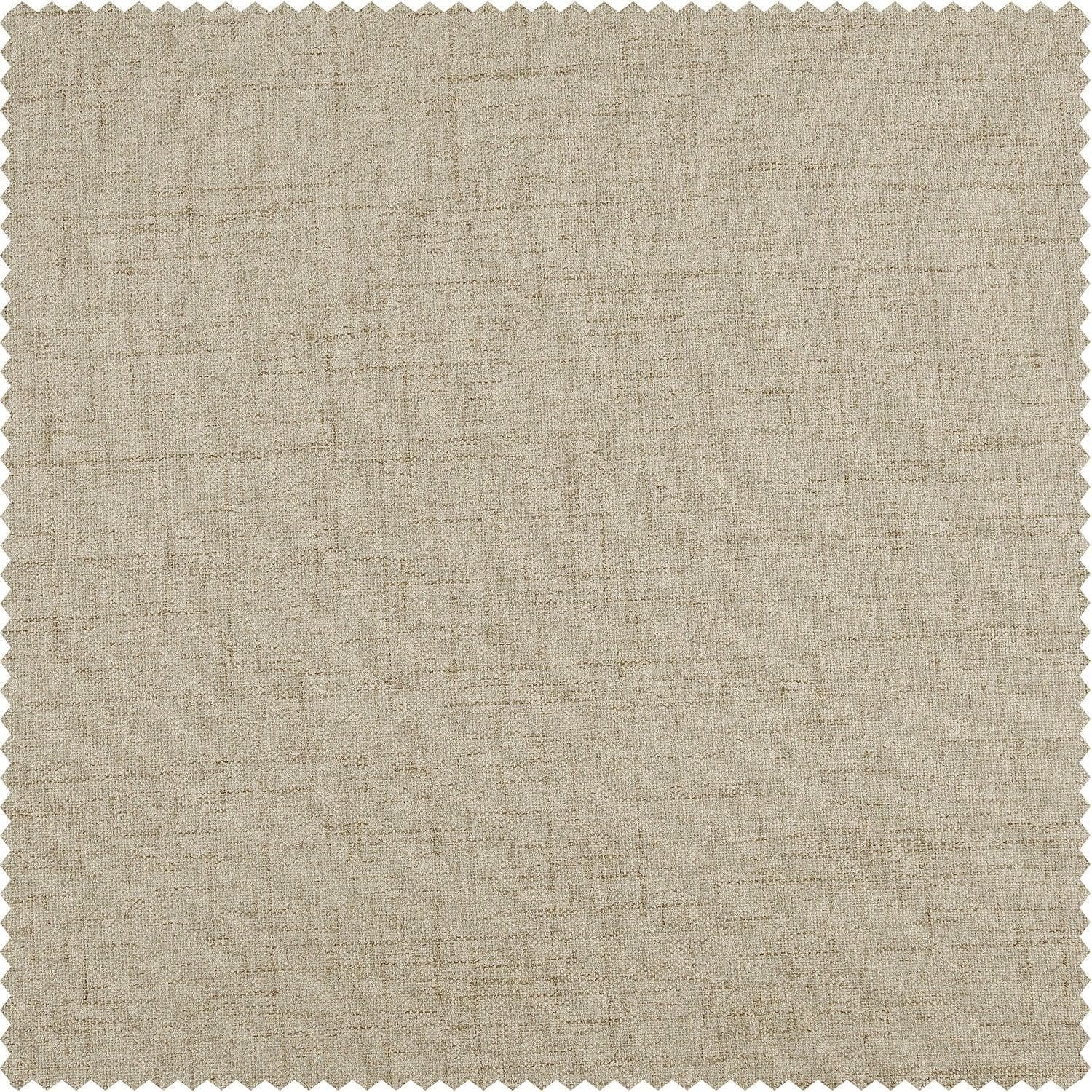 Light Tan Thermal Cross Linen Weave Custom Curtain
