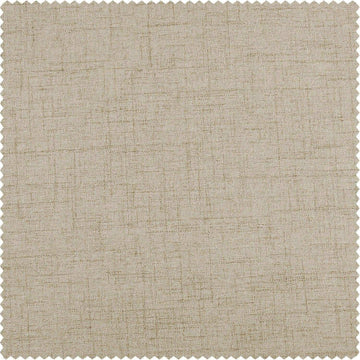 Light Tan Thermal Cross Linen Weave Custom Curtain