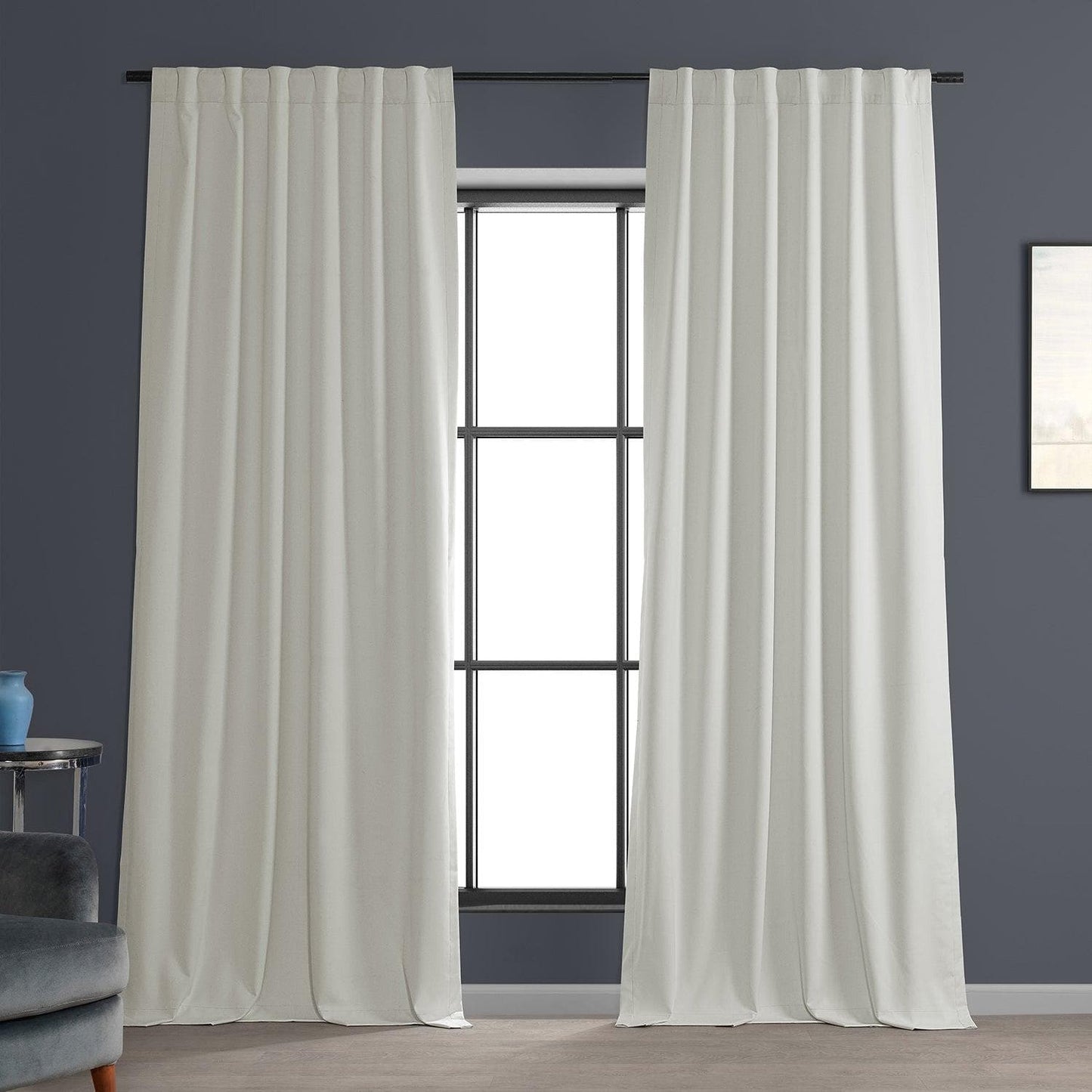 Off White Performance Linen Hotel Blackout Curtain - HalfPriceDrapes.com