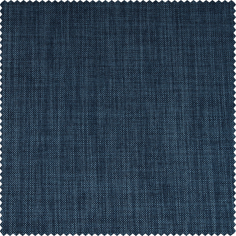 Dark Blue Performance Linen Roman Shade