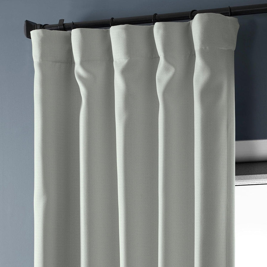 Oyster Textured Faux Linen Room Darkening Curtain - HalfPriceDrapes.com