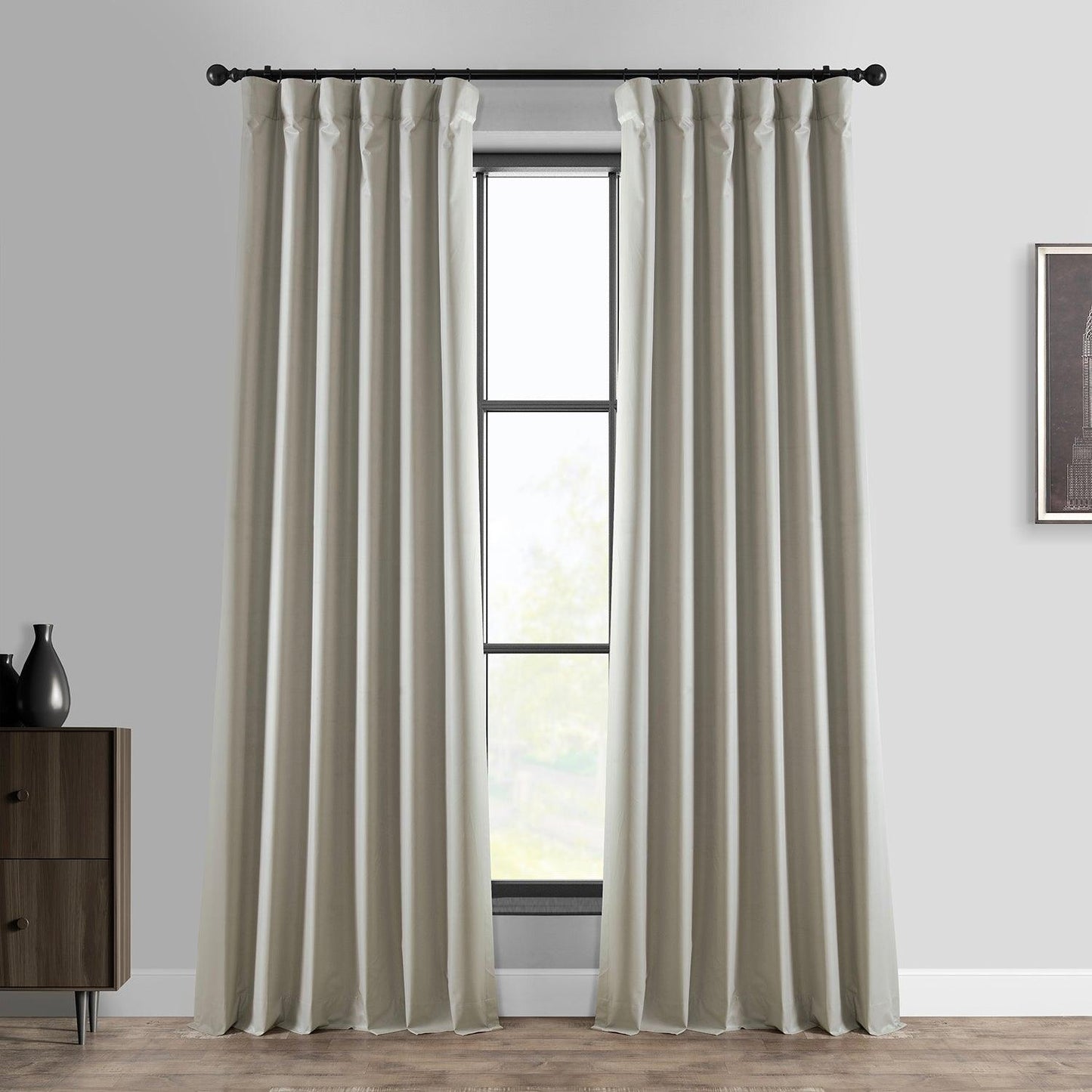Dark Ivory Hotel Blackout Curtain - HalfPriceDrapes.com